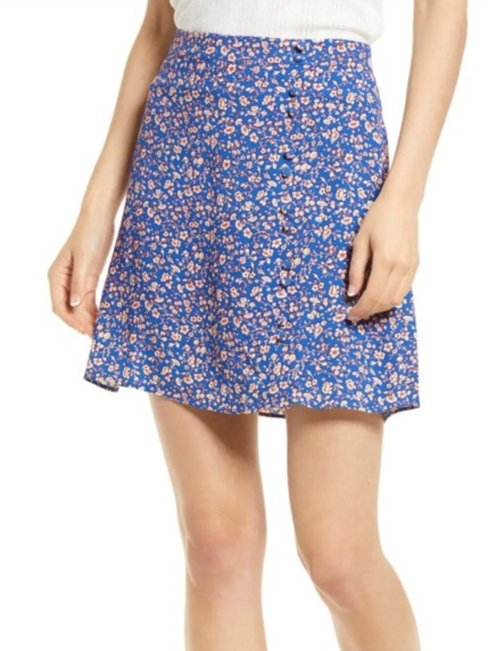 Madewell‎ Summer Vines Porch Side Button Skirt Size 2